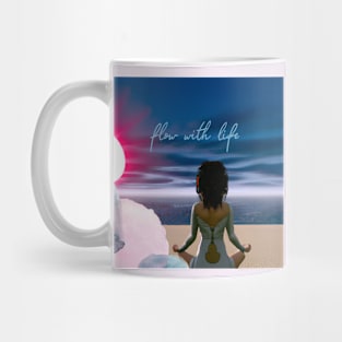 Motivational Digital Artwork: Inspire Your Mind and Flow with Life Mug